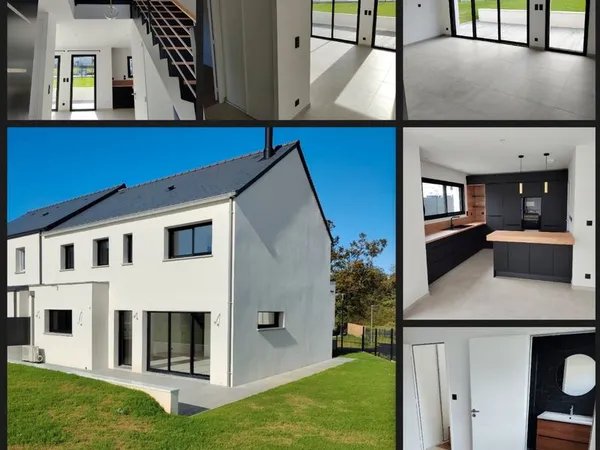 Maison T6 120m2 4 chambres - mezzanine - espace dressing - cellier garage - Jardin clos 459m2 - 