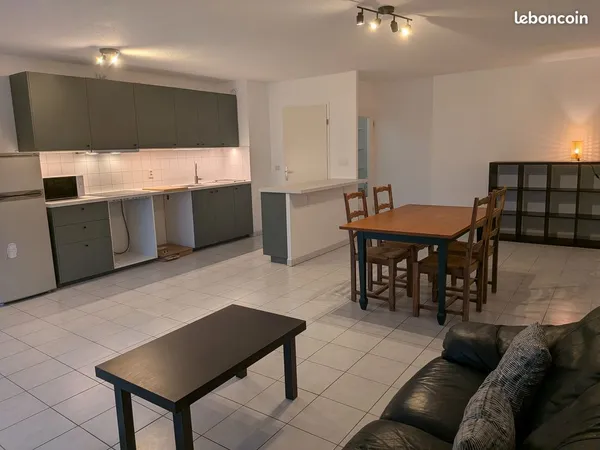 T3 meublé de 71m² traversant refait à neuf 