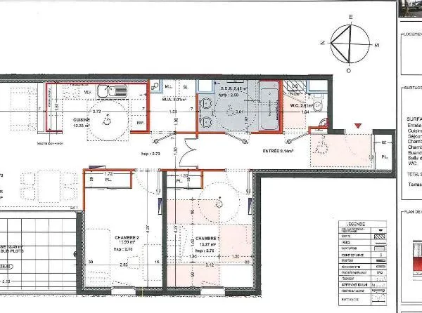 Appartement 3 pièces 80 m² 