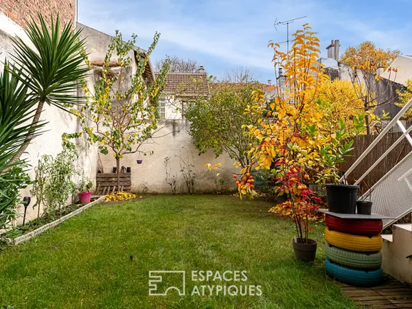 Maison avec jardin intimiste à proximité du métro 