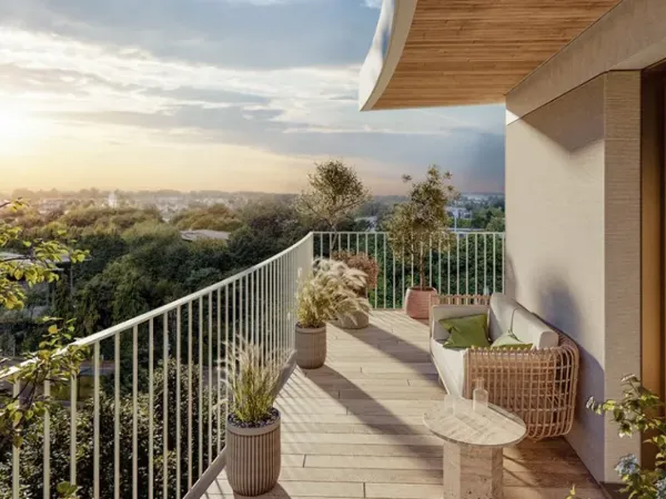RESIDENCE AVEC PISCINE : DERNIER 2 PIECES AVEC GRANDE TERRASSE AU CALME, PROCHE COMMODITES 