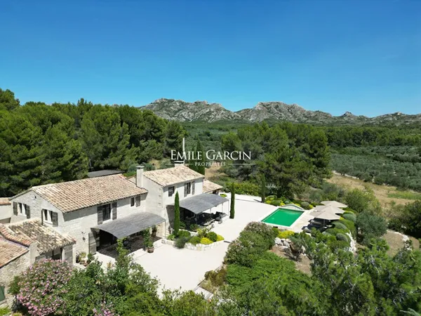 Mas d'exception à louer , les Baux-de-Provence - Le Mas du Berger - 4 chambres - Climatisation - 