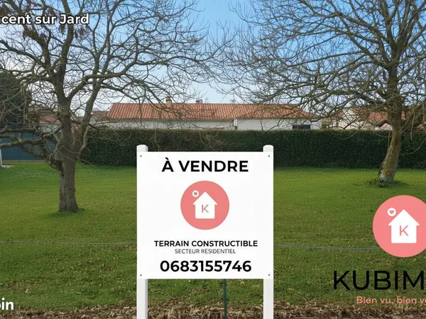 Terrain 491 m² Saint-Vincent-sur-Jard 