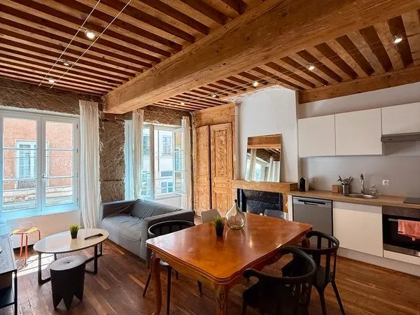 Appartement T2 40m2 rénové meublé Lyon 1er 