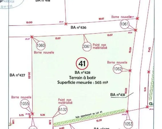 Terrain 565 m² Pont-Audemer 