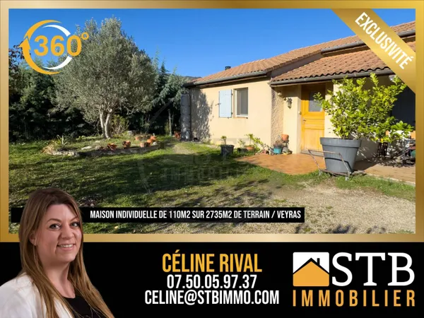 Maison de plain-pied 6 pièces 110 m² 