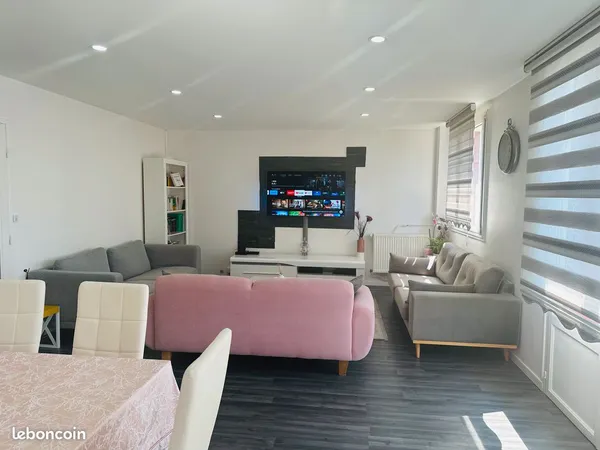 Appartement rénové 80m2 avec Garage et Cave 