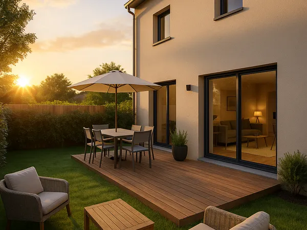 DUPLEX EN REZ DE JARDIN AUX PORTES DE METZ 