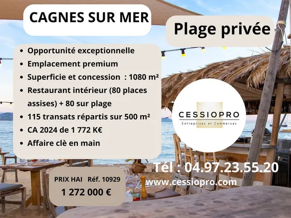 PLAGE PRIVEE CAGNES SUR MER 