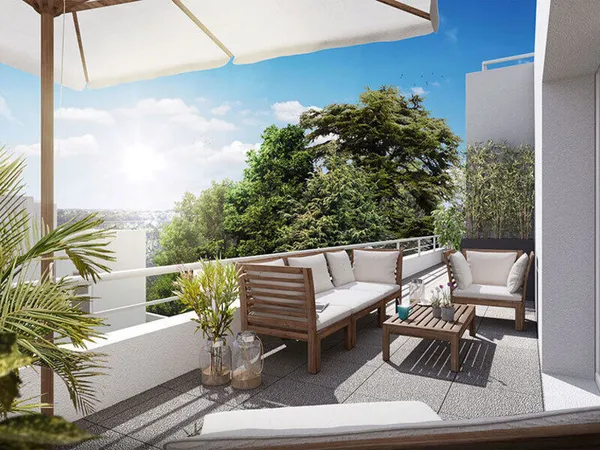 VUE DEGAGEE POUR CE GRAND T3 AU DERNIER ETAGE AVEC TERRASSE AU MUY 