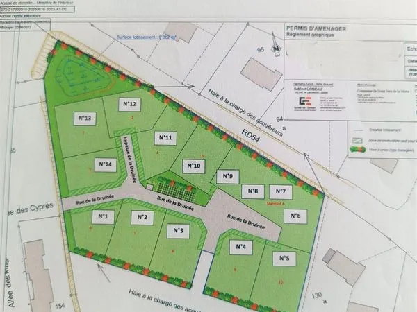 Terrain 626 m² La Flèche 