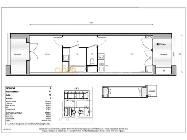 Appartement 2P idéalement situé 
