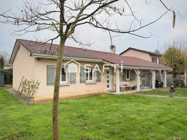 Maison de plain pied 81m² 3chb terrain de 600m² 