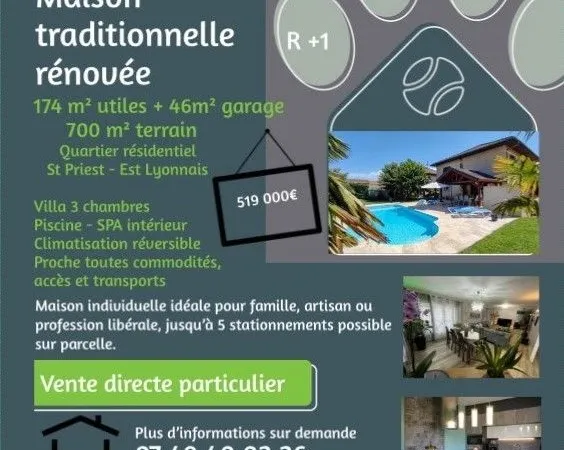 Maison individuelle prête à vivre 