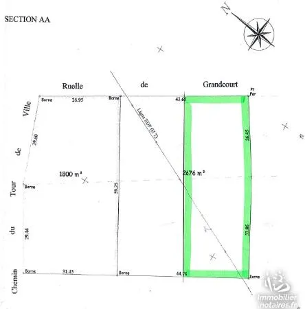 Terrain 1338 m² 