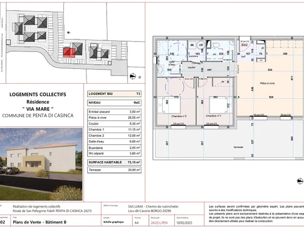 Appartement T3 Via Mare 