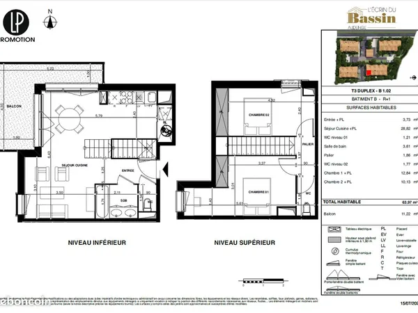 Appartement Neuf T3 duplex 