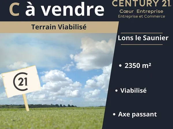 Terrain 2350 m² LONS LE SAUNIER 