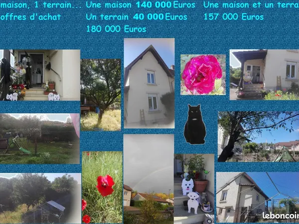 Une maison, un terrain, 2 offres 