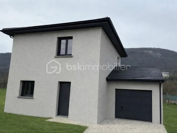 01300 Peyrieu, à vendre un terrain + une maison neuve 