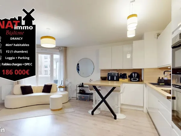 Appartement 2 pièces 46 m² 