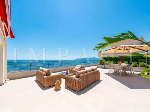 Cannes Plages du Midi - Penthouse 4 pièces vue mer à vendre 