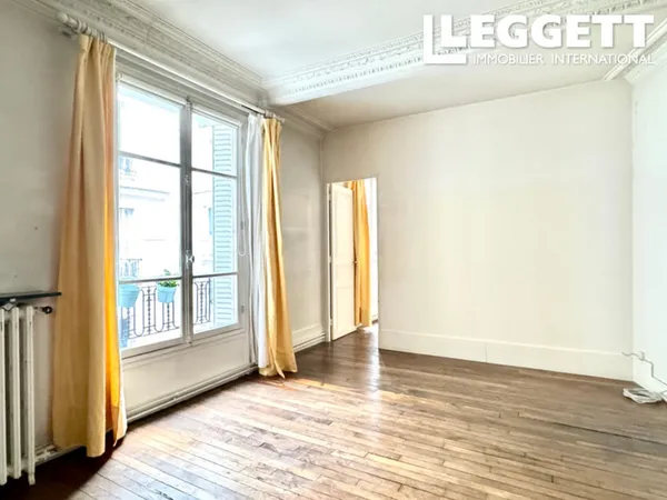 75013 BLANQUI/BUTTE AUX CAILLES, bel appartement de 2P(T2), 49m2 au 5è d'un imm 1914 avec asc et 