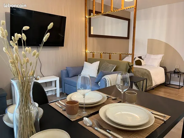 Studio Troyes Gare 25m² meublé refait a neuf 