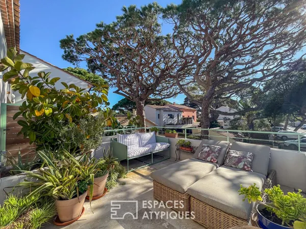 Appartement avec terrasses, garage et plage de la Capte à 100 m 