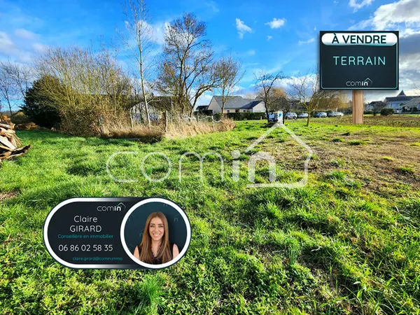 GRAND TERRAIN CONTRUCTIBLE DE 1900m2 - 15 MINUTES AU SUD DE SAUMUR 