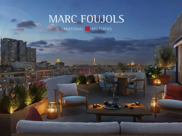 Paris 13ème - luxueux appartement neuf 5 pièces en duplex, avec terrasse et vue panoramique 
