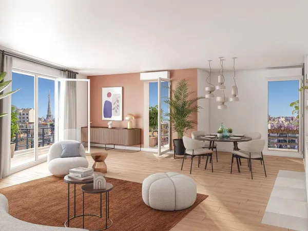 Appartement 2 pièces 55 m² 