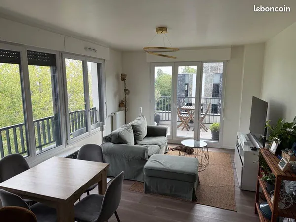 Appartement 3 pièces de 61 m² avec terrasse de 11 m² 