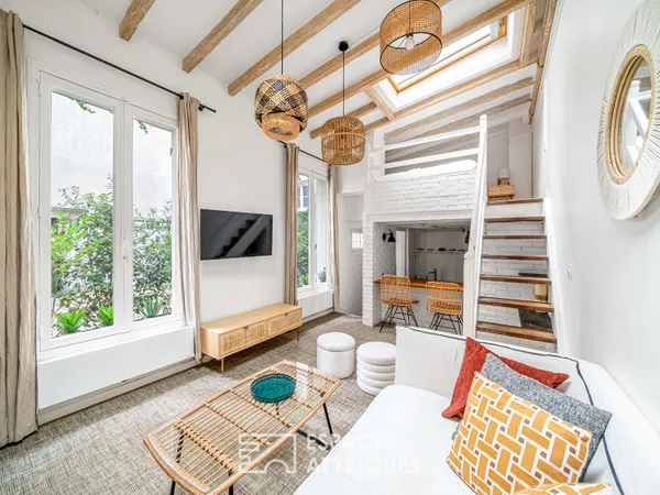 Maisonnette sur cour au coeur des Batignolles 