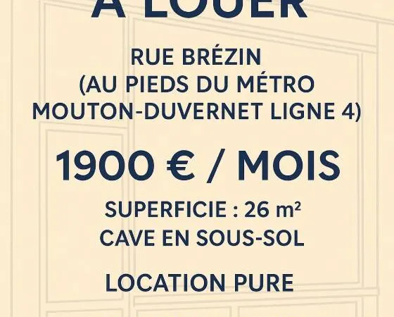 Boutique 26 m² 
