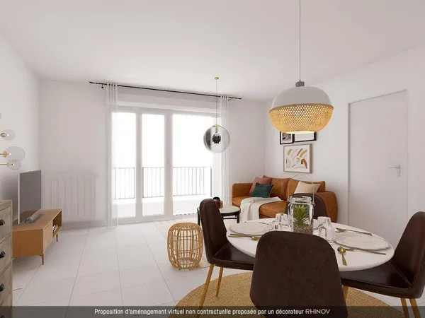 Appartement 3 pièces 61 m² 