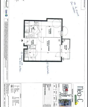 Appartement 2 pièces récent 