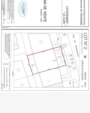 Parcelle de 299 m2 