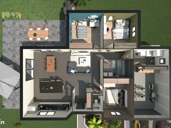Maison 3 pièces 100 m² 