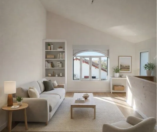Appartement duplex avec 2 chambres avec dépendances aménageables 