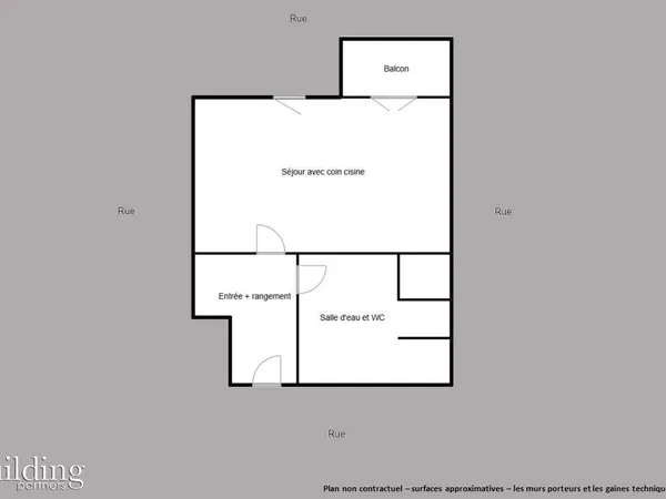 Appartement 1 pièce 30 m² 