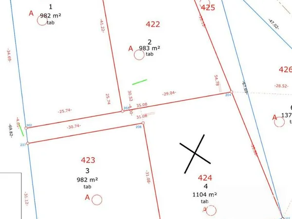 Terrain 1104 m² Montenois 