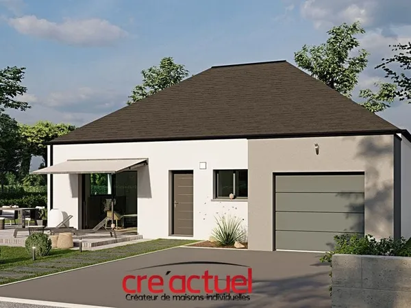 Terrain + maison 80 m² 