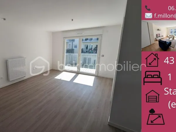 Appartement 2 pièces 43 m² 