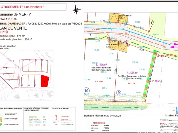 Terrain 573 m² 