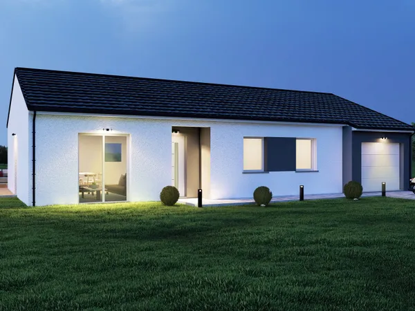 Terrain + maison 92 m² 
