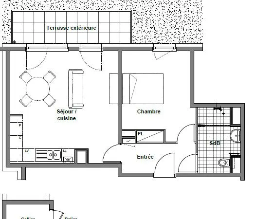 Appartement 2 pièces 47 m² 