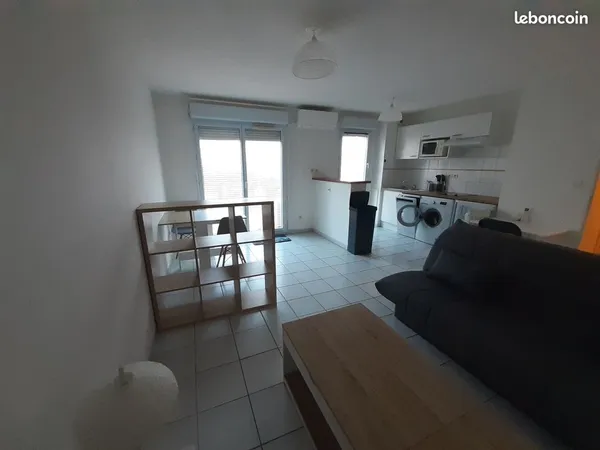 Appartement T2, 40m², jardin, résidence avec piscine 