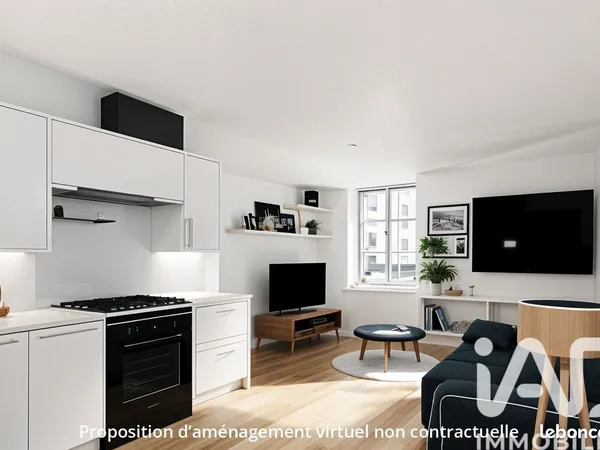 Studio 1 pièce 21 m² 