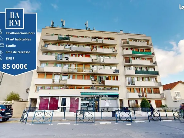 Studio 1 pièce 17 m² 
